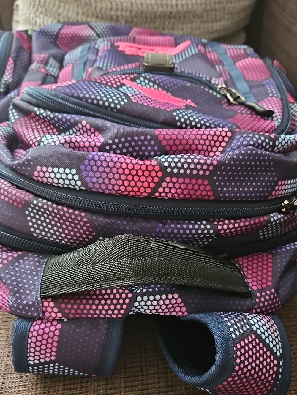 Roots Geometric Patterned Backpack - Picture 8 of 8